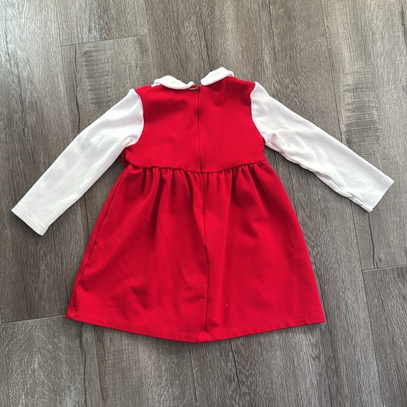 EMC Everything Must Change Girls Red And Ivory Bow Dress - Picture 8 of 10
